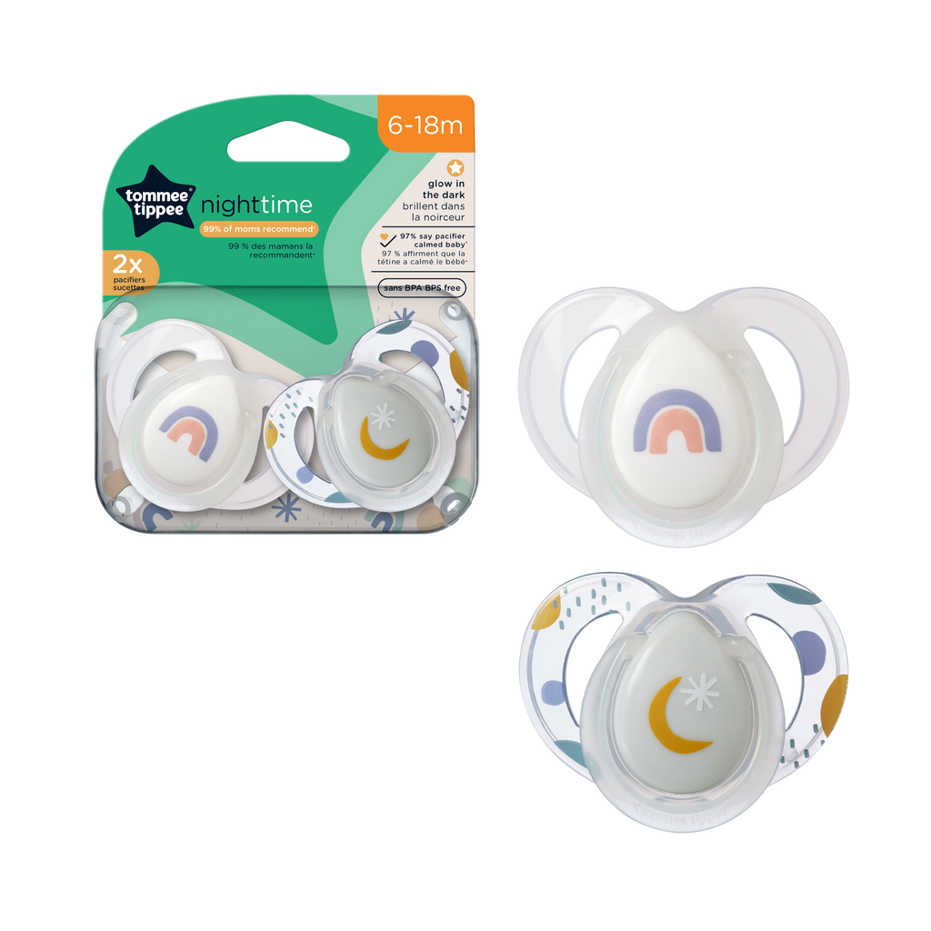 6-18M Night Time Pacifier 2-PK Tommee Tippee 533469