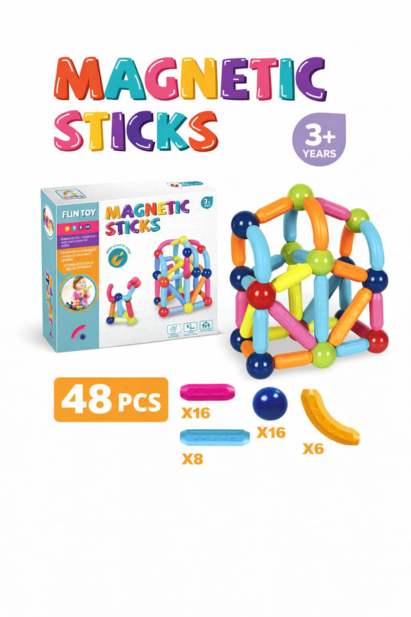 48 PCS Magnetic Sticks - 158-33