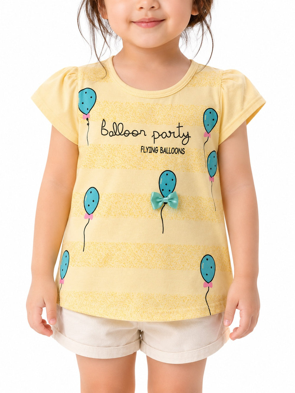 Girl T-Shirt (12-4Y) - Yellow