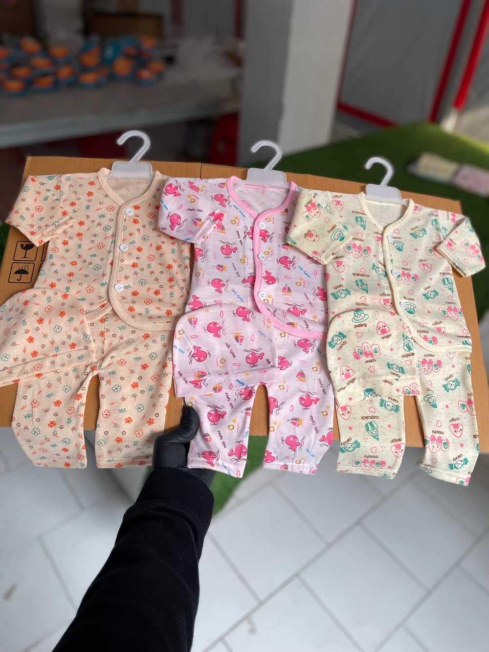 Pack of 3 Jhabla Sets (NB-3 M)