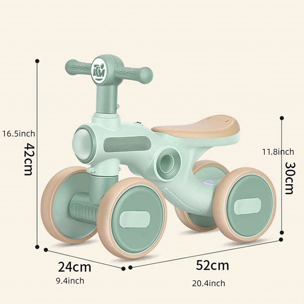 Toddler Fiber Push-On Bike With Lights and Music-BZ-F8