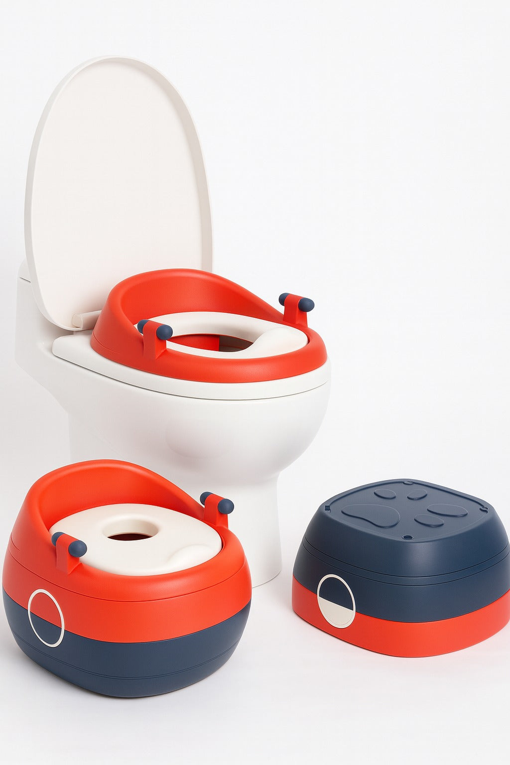 3-in-1 Multifunction Kids Toilet Seat - Fiber - 6023