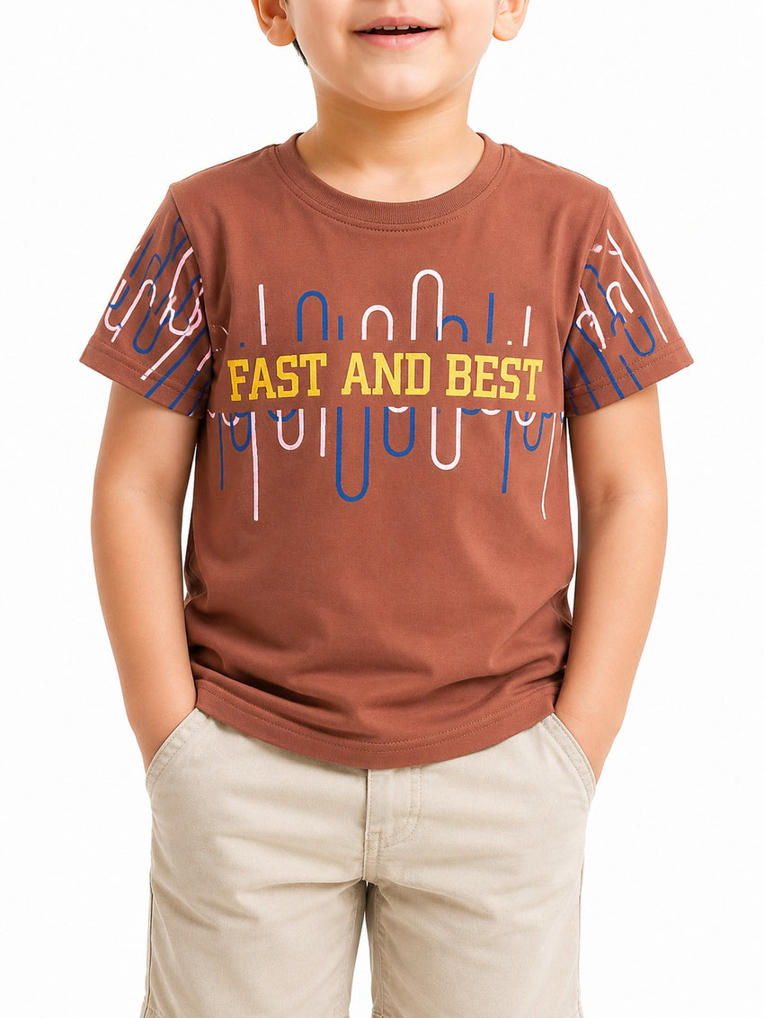 Boys T Shirt - Brown