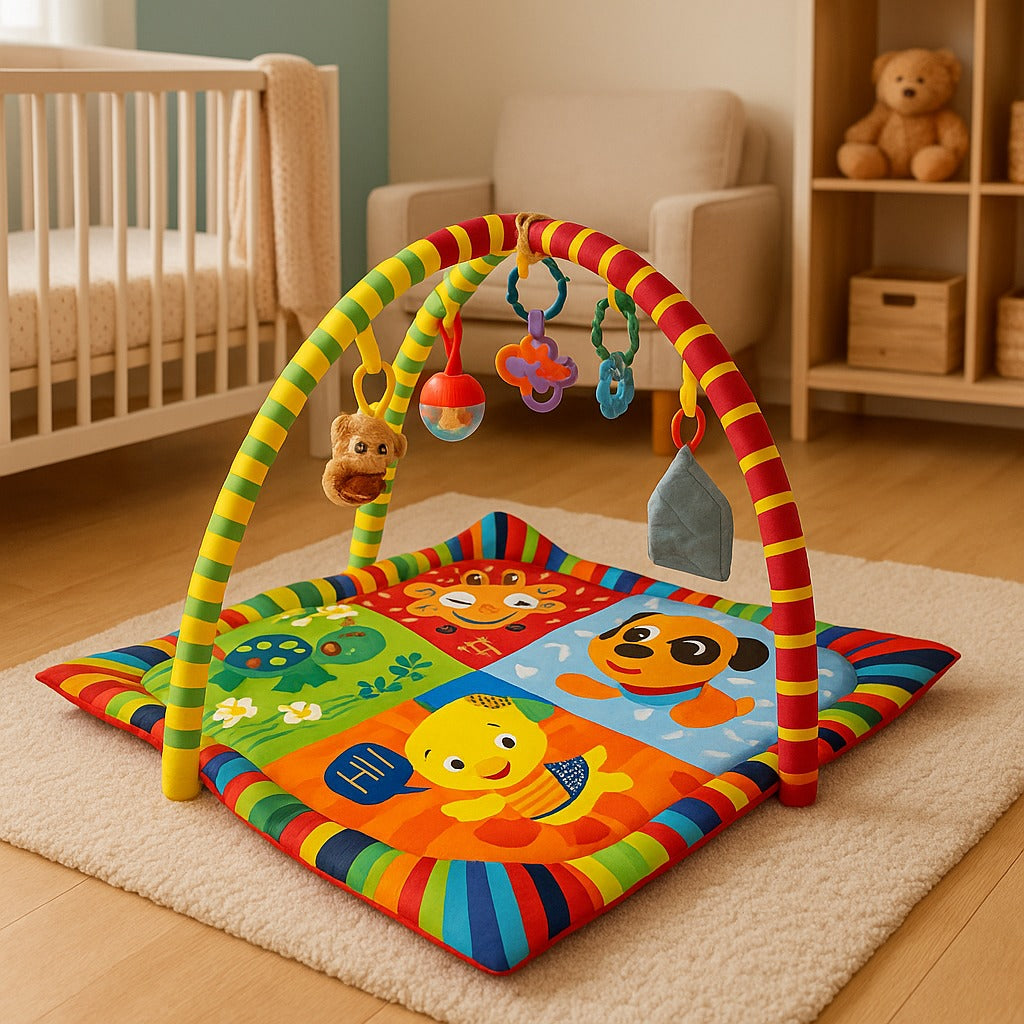 Baby Play Mat with Hanging Toys - Large Size