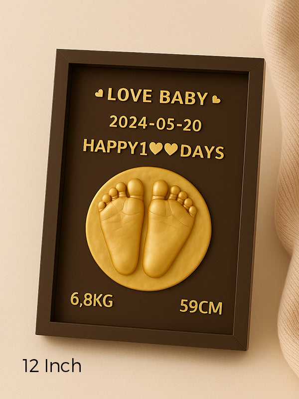 Baby DIY Handprint & Footprint Rectangular Frame Kit