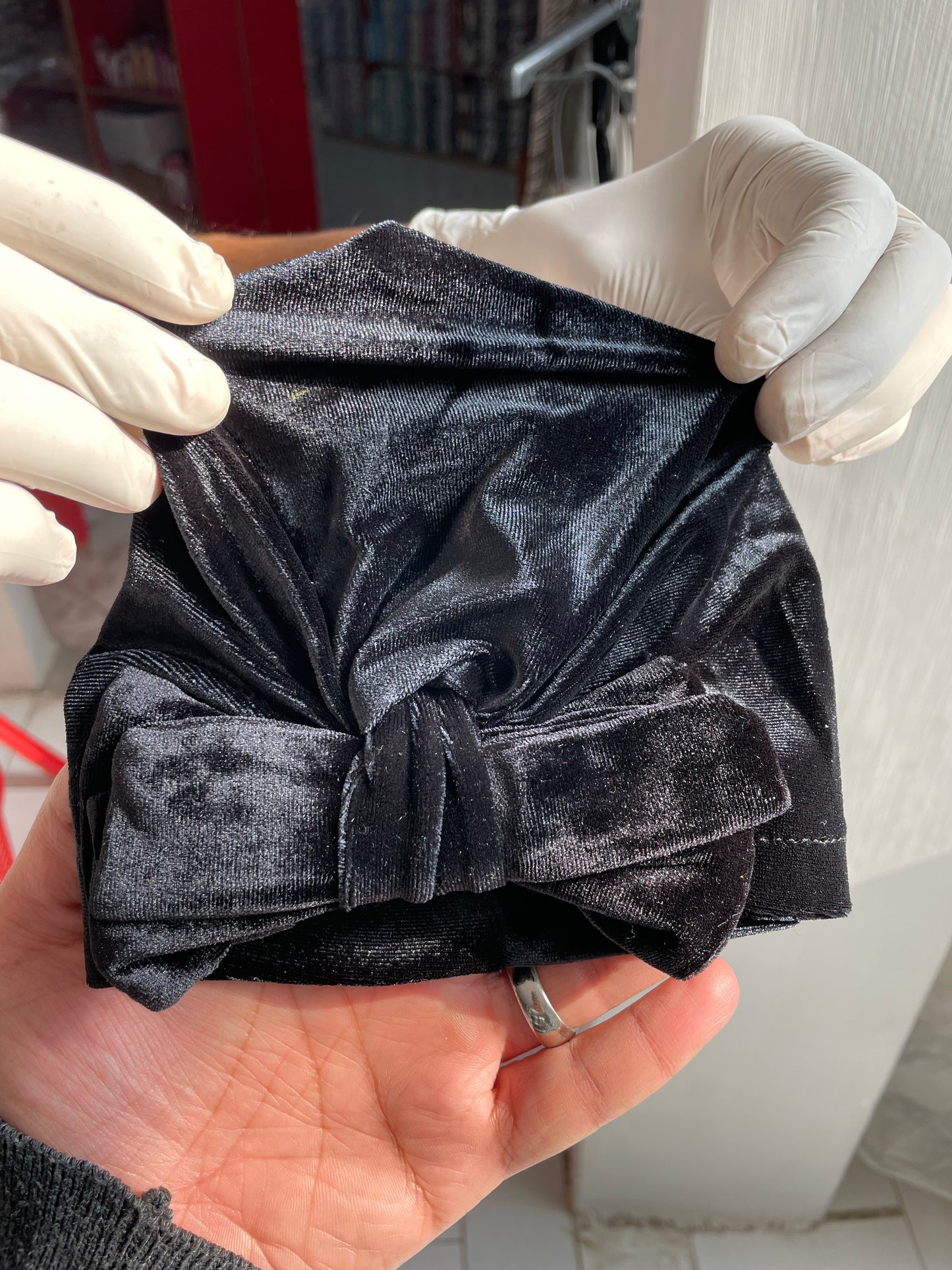 CP68-Velvet Turban Cap
