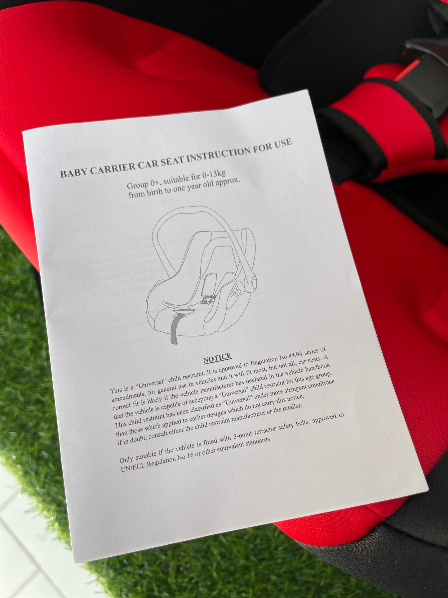 Carry Cot Red SQ001