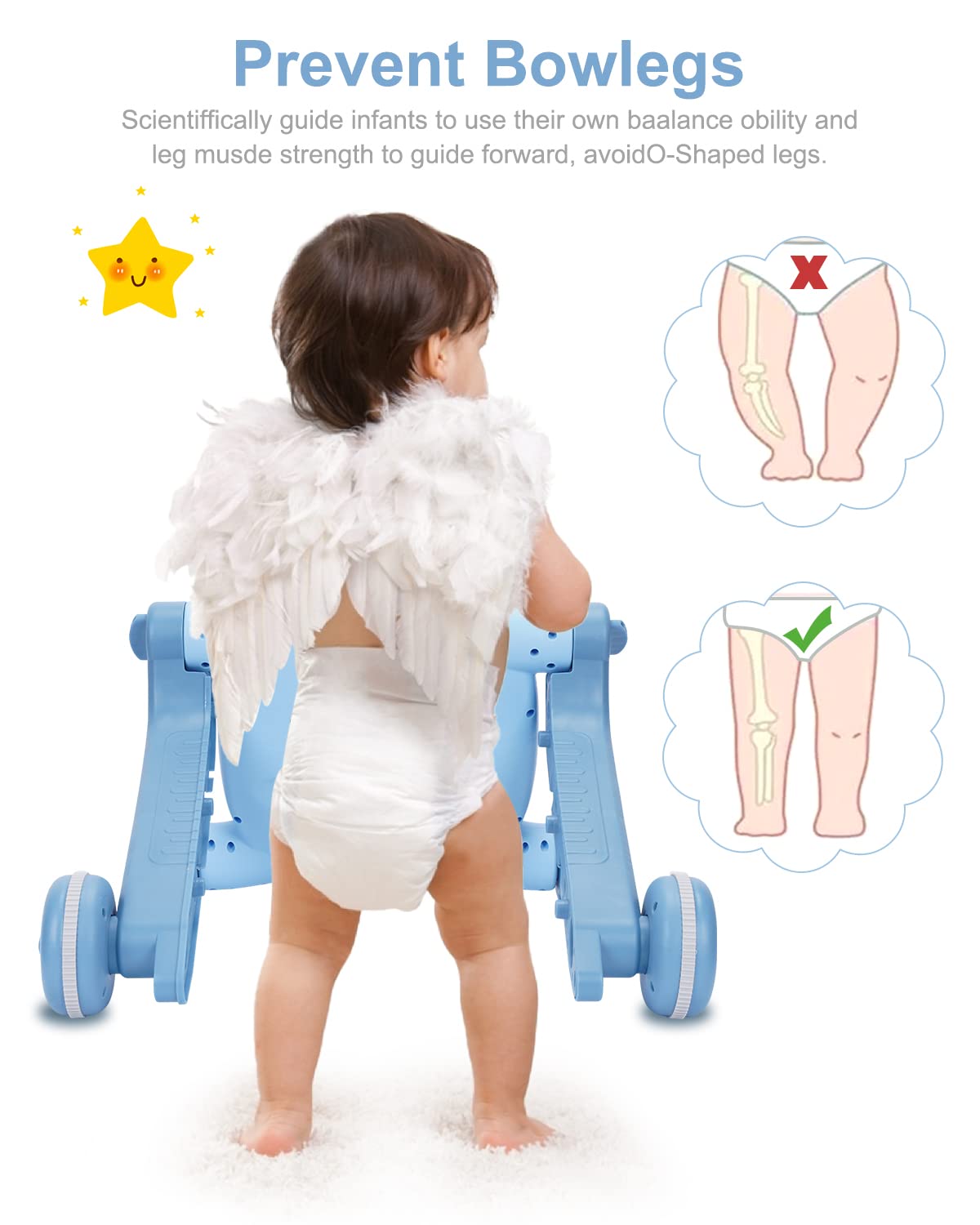 3 in 1 Sit-to-Stand Baby Walker