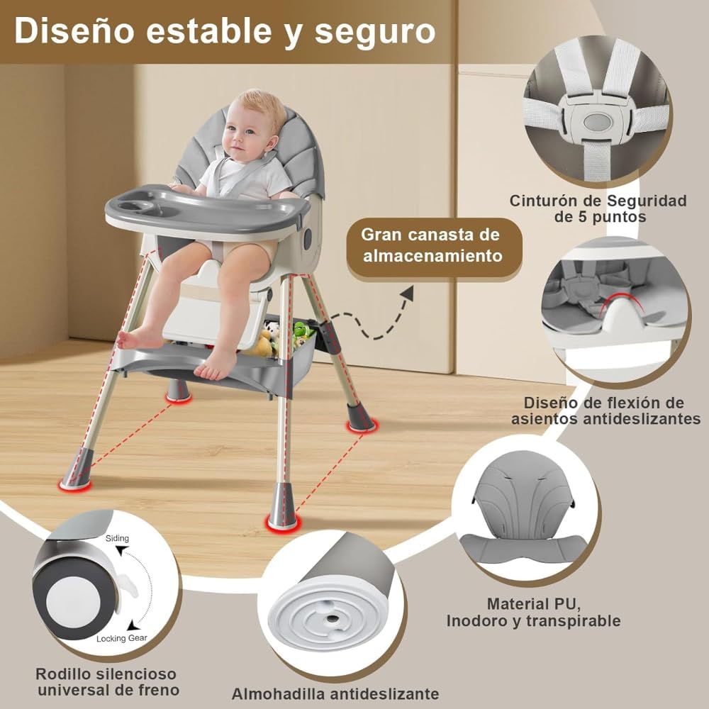 Kidilo 3-in-1 Multifunctional Highchair - 8131