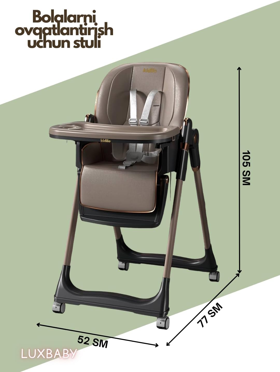 Kidilo Baby High Chair for Feeding Children-AQ-8122