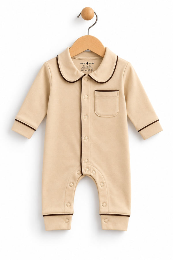 Autumn Classic Baby Boy Polo Romper (0-36M)