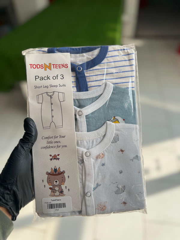 VP25-Pack of 3 Bodysuits
