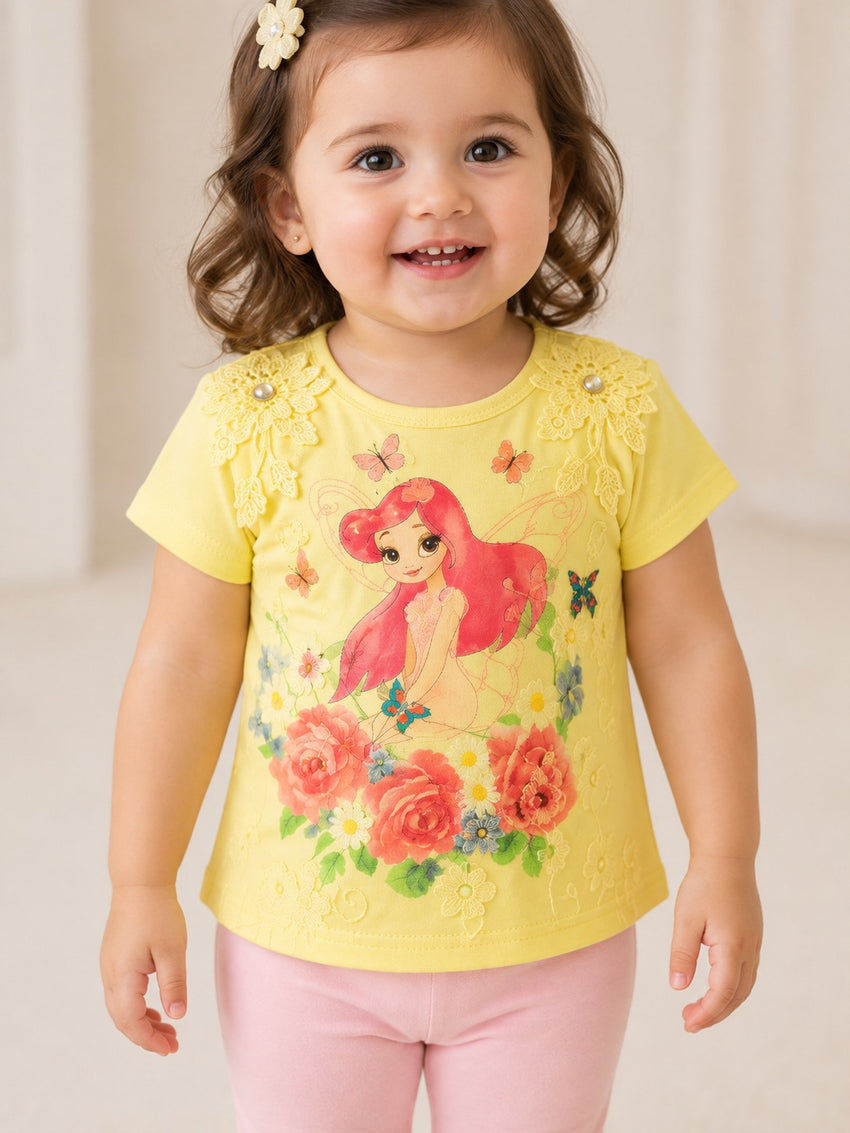 Girls T-Shirt (3-18M) - Yellow