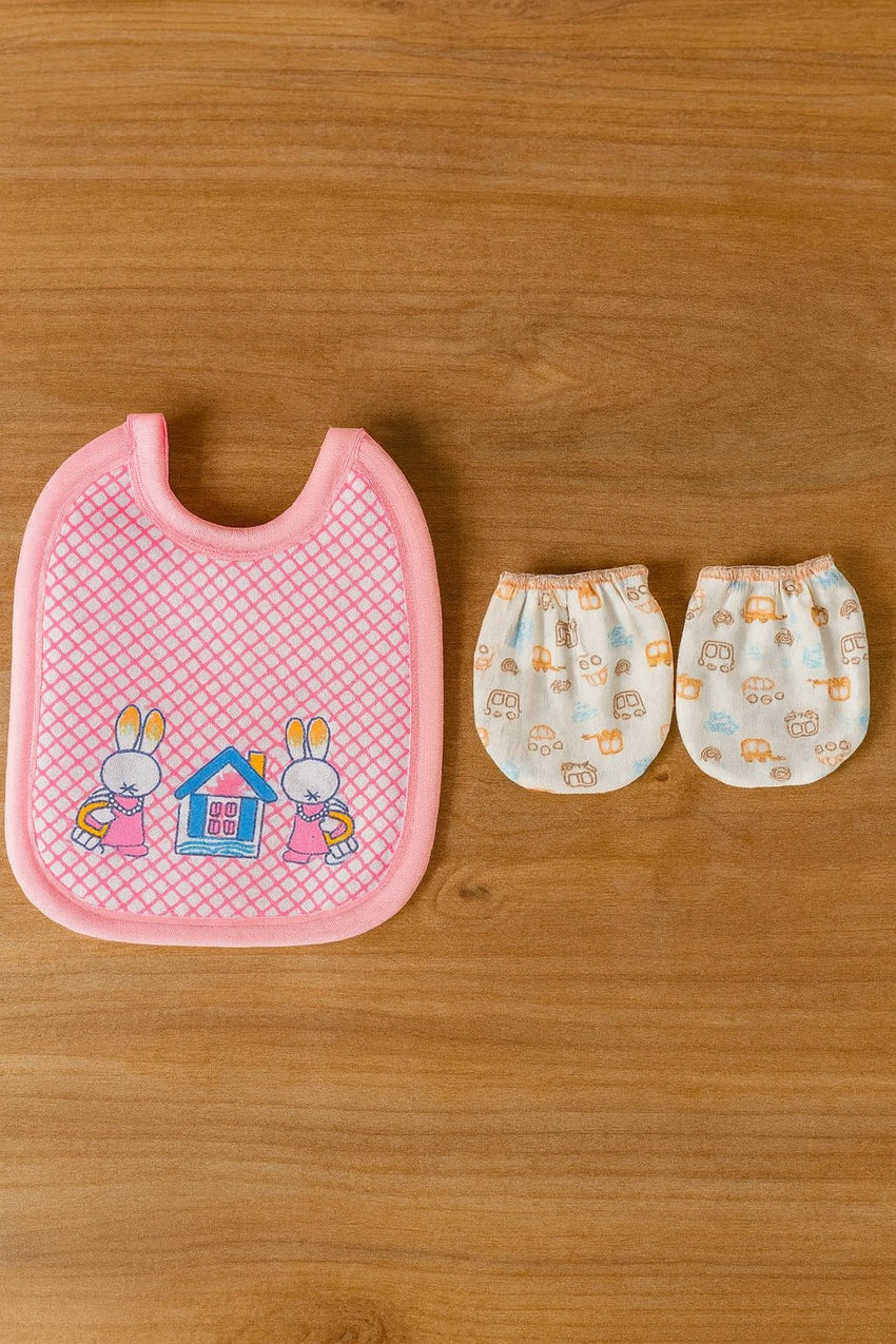 🎁 DL23-Girls Bib+Mitten (100% off)