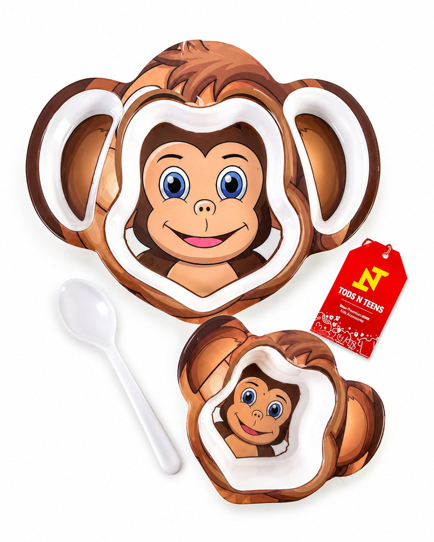 Kids Dinner Set - Brown