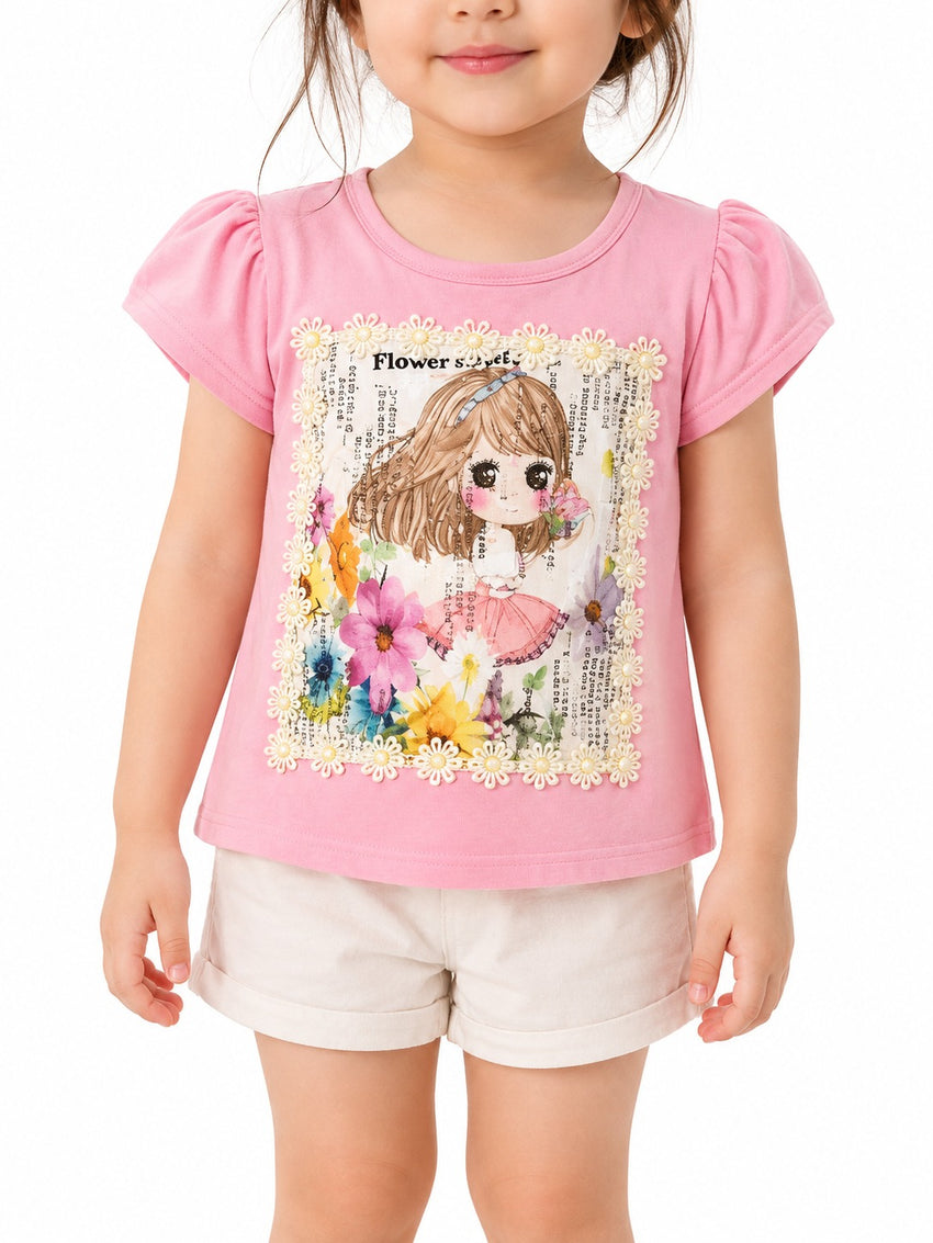 Girls T-Shirt (3-18M) - Pink