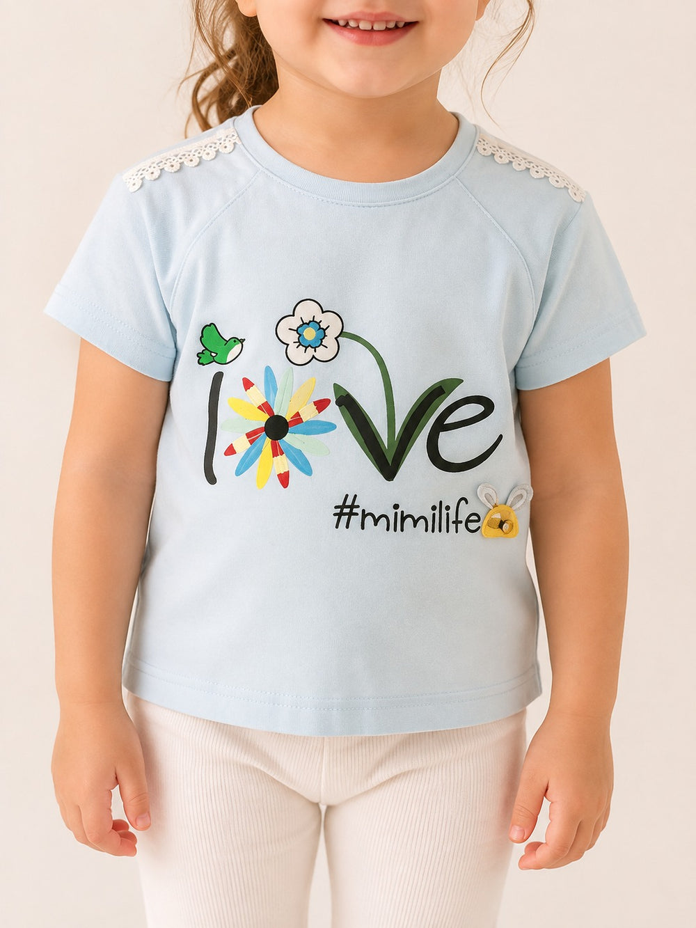 Girls T-Shirt (9-36M) - Blue