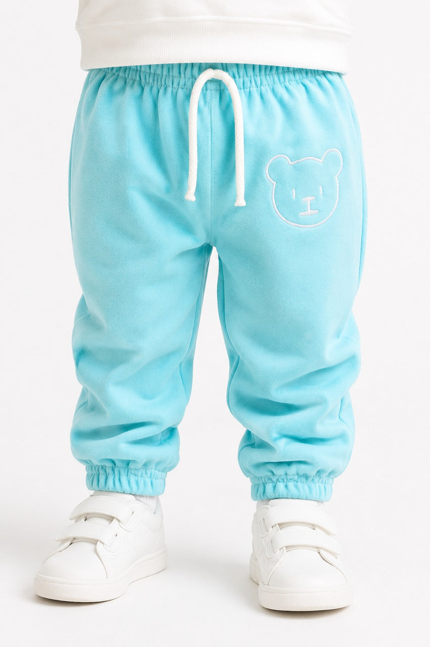 Velvet Trouser (9-24M) - Sea Green