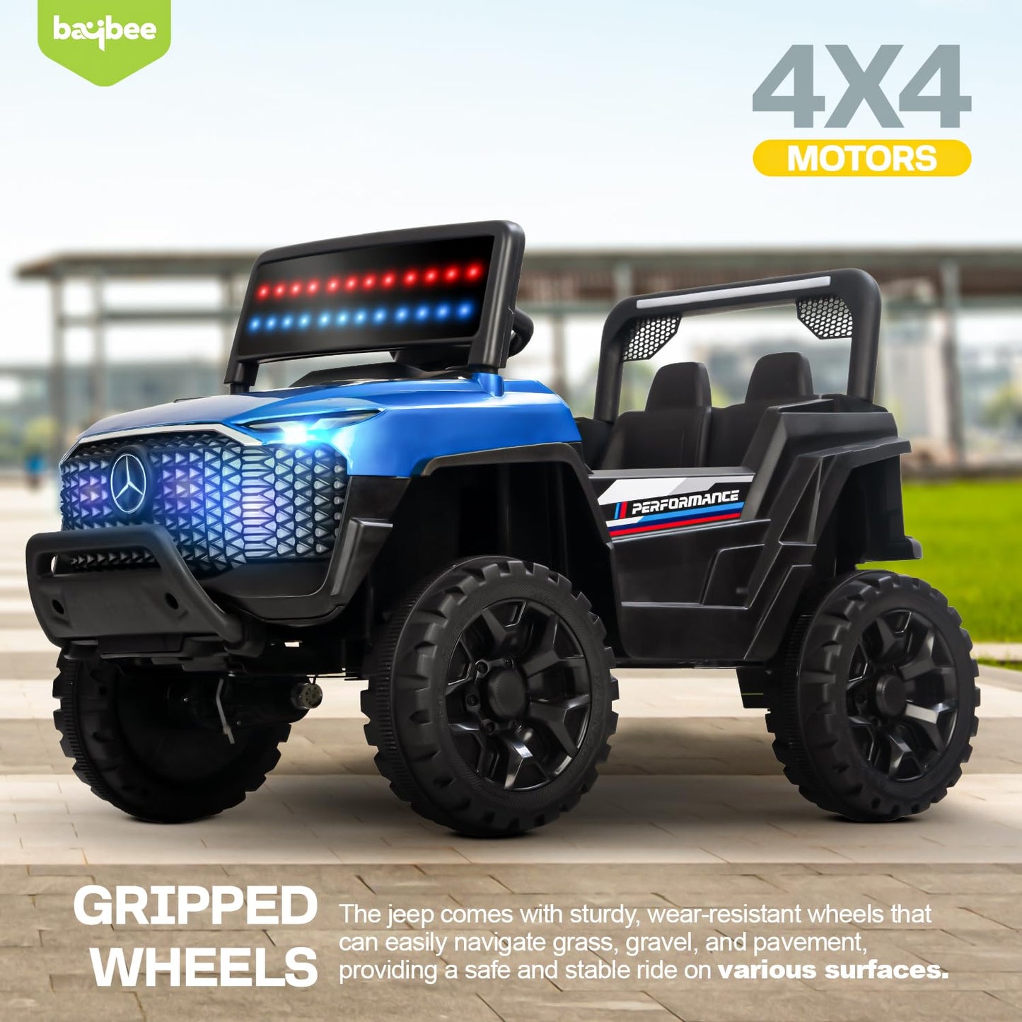 Rovera 4×4 Battery Operated Jeep for Kids-BZ-GT1