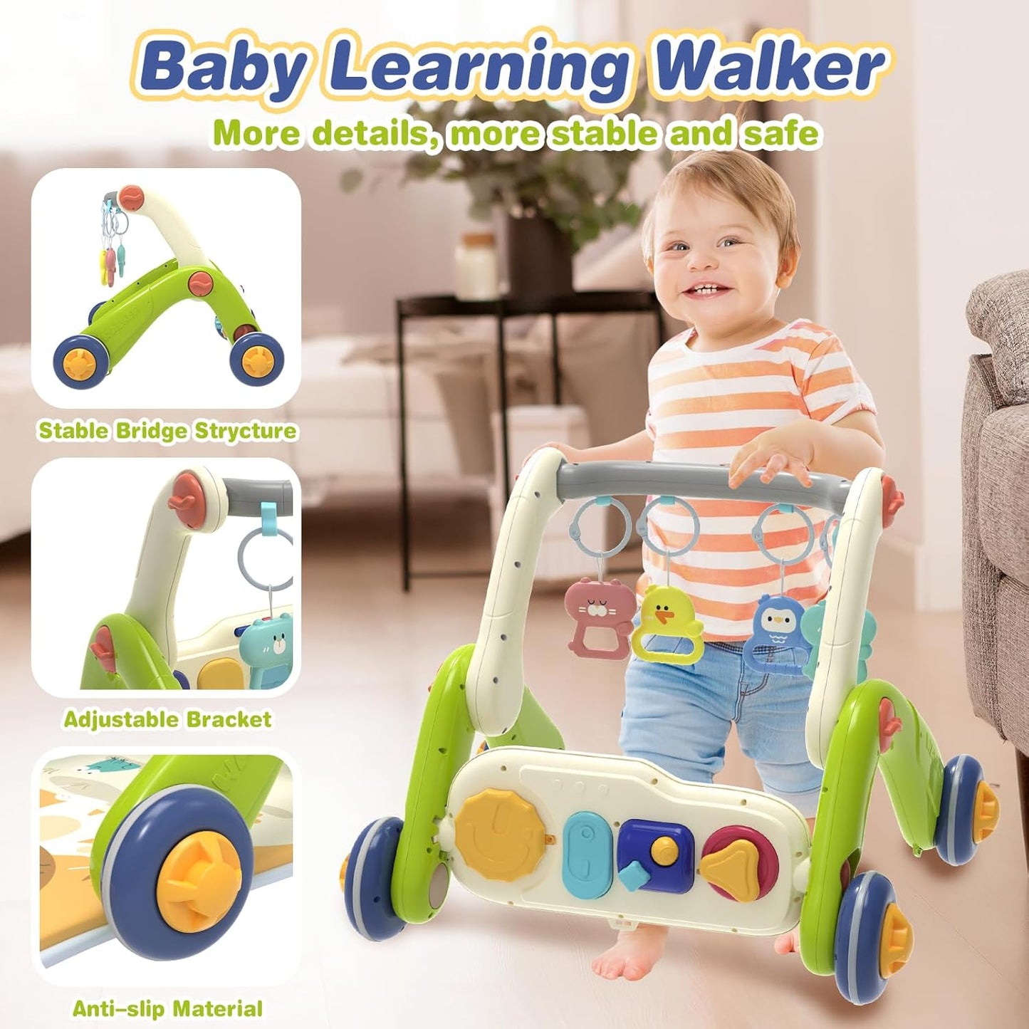 3-in-1 Multistage Walker and Fitness Rack Multi-Function-BZ-6666