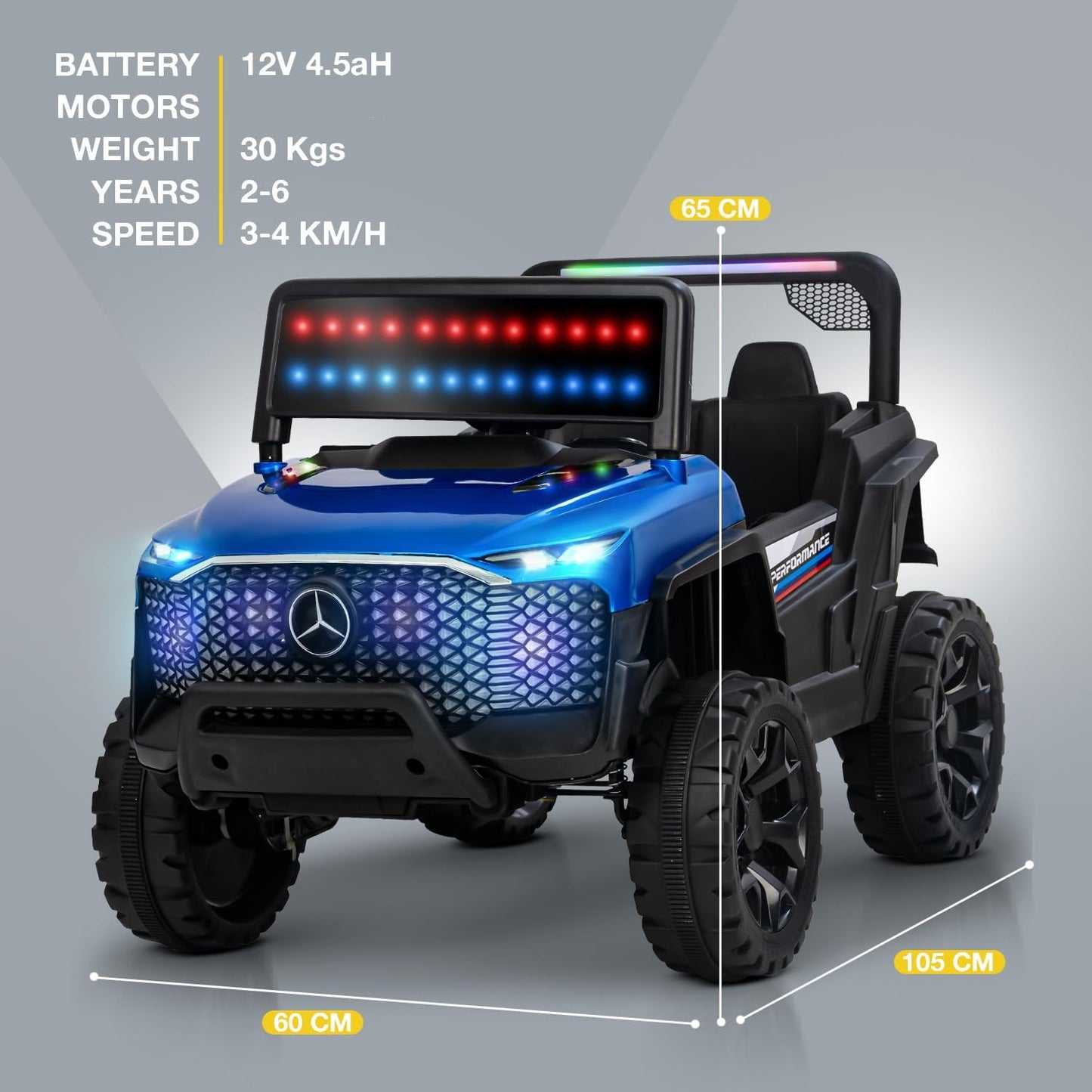 Rovera 4×4 Battery Operated Jeep for Kids-BZ-GT1