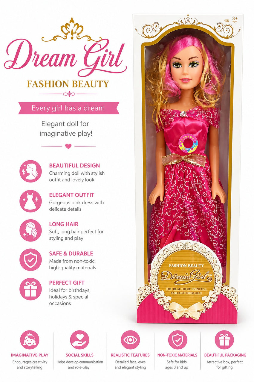 28 inches 3D face Doll - HS8328