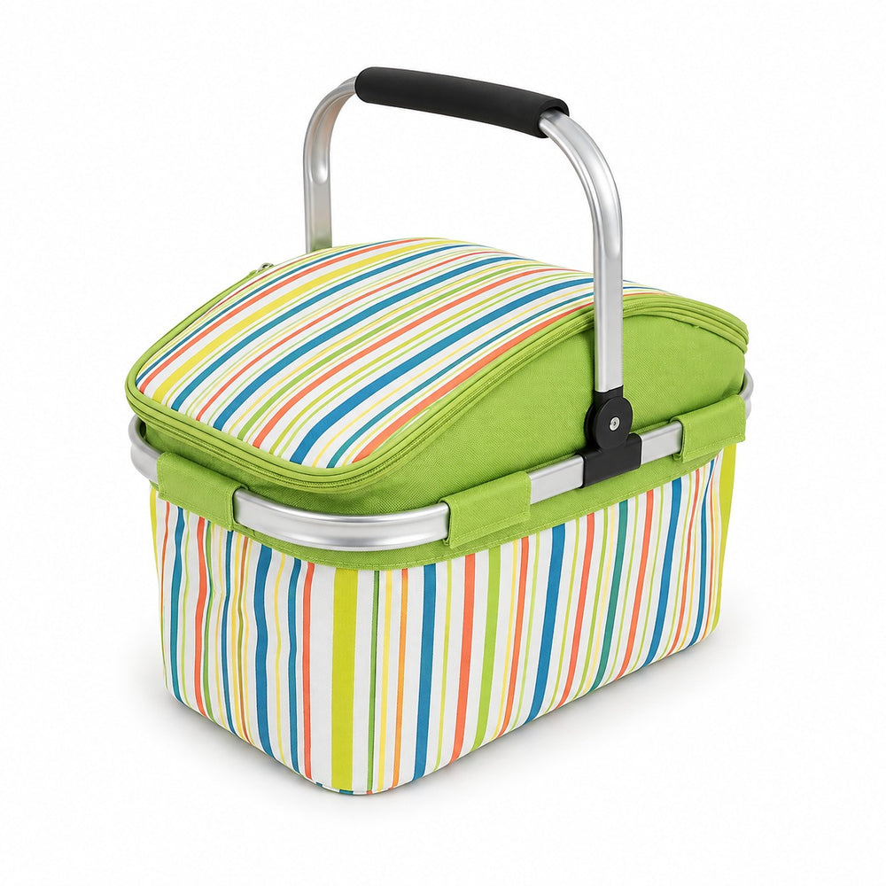 Foldable Portable Insulated Picnic Container - Green