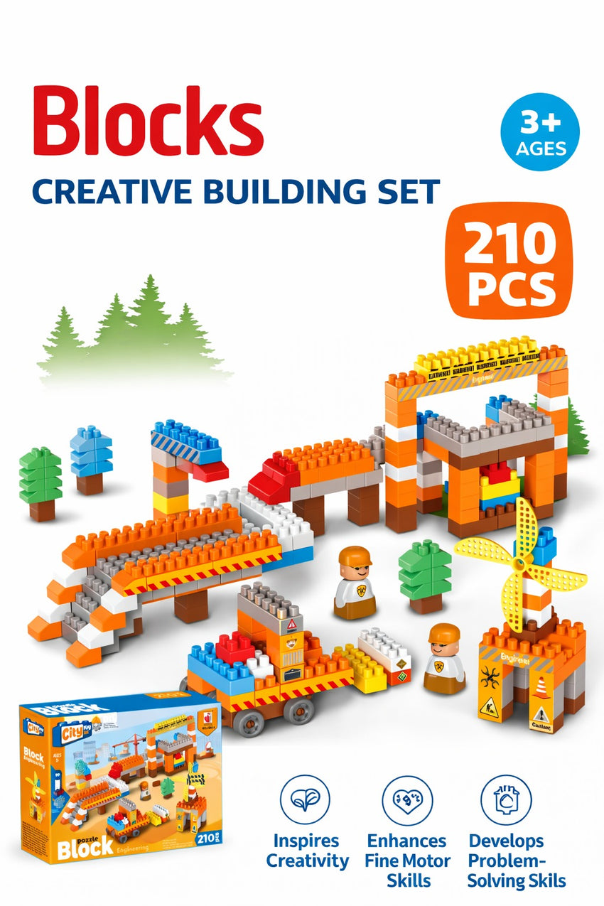 210 PCS Engineering Blocks - J300-1