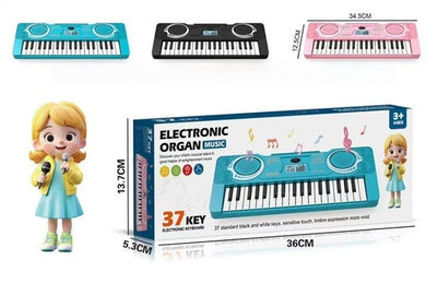 Portable 37 Keys Electronic Piano Musical Instrument Kids Toy-L8861