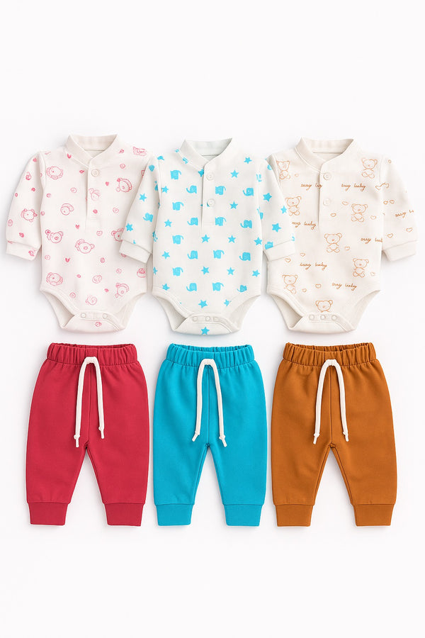 2 piece Winter Romper + Trouser Set (0-18M)