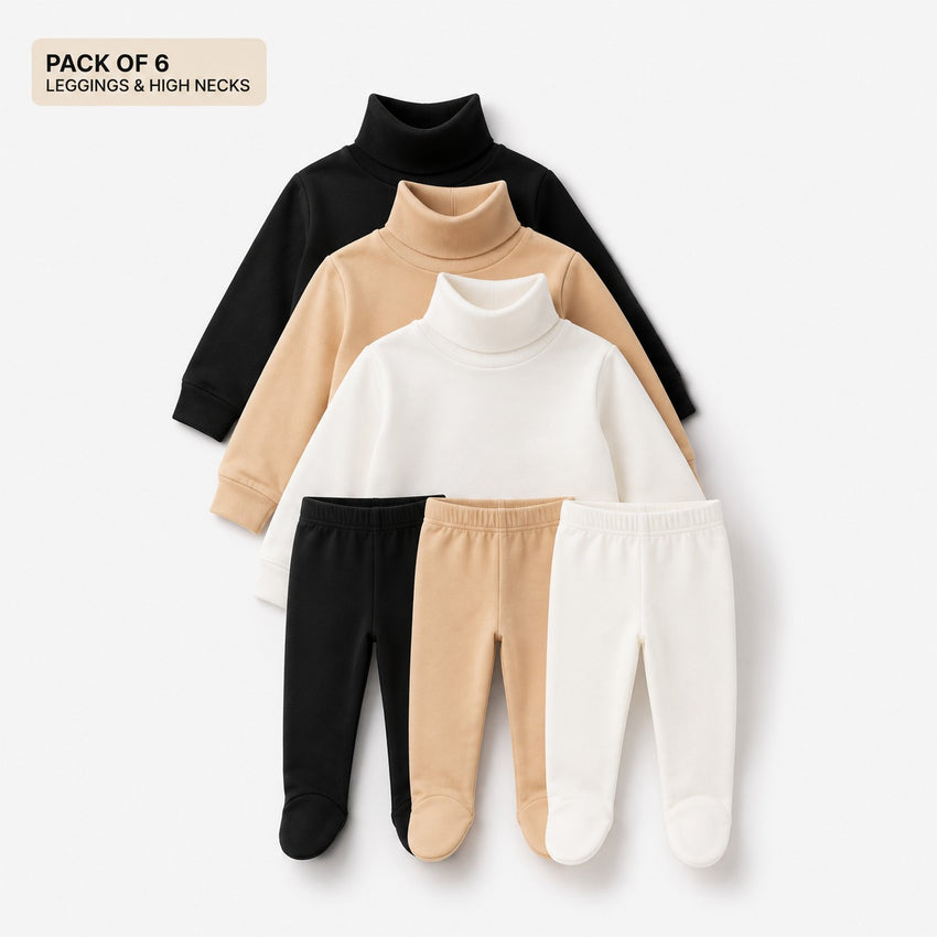 Baby Winter High Neck & Leggings Pack of 6 (3-36M)