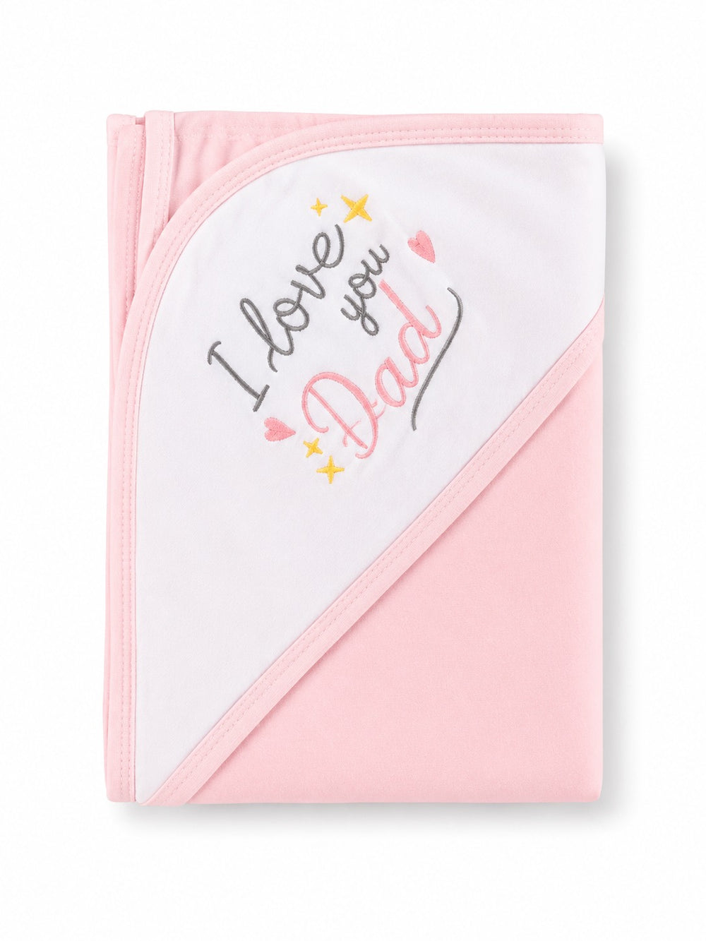 Love Dad Cotton Wrap Sheet - Pink