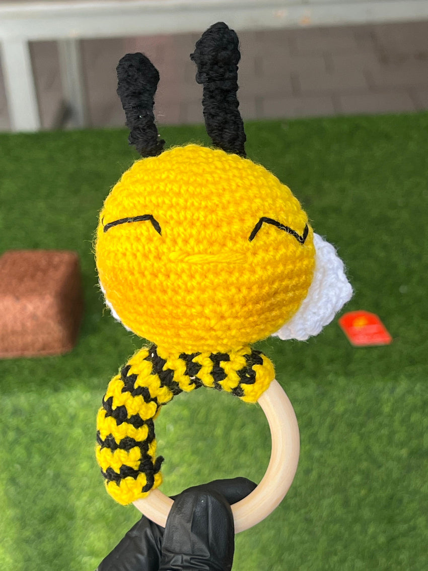 Crochet Rattle - Yellow