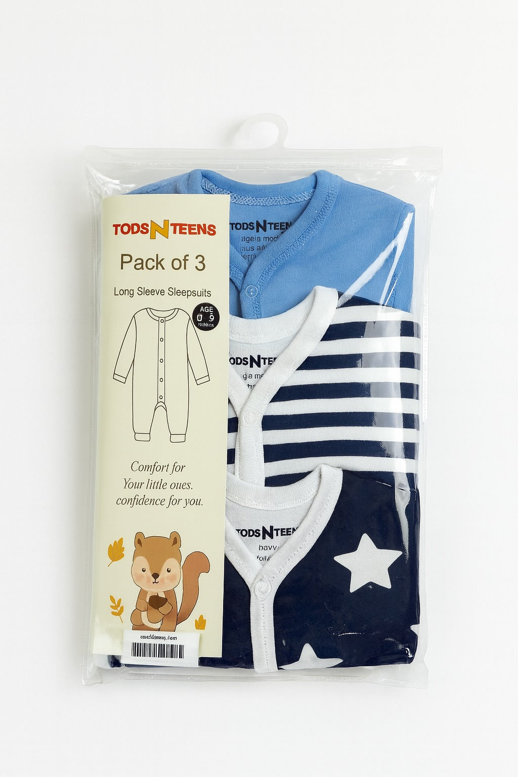 VP64-Pack of 3 Bodysuits