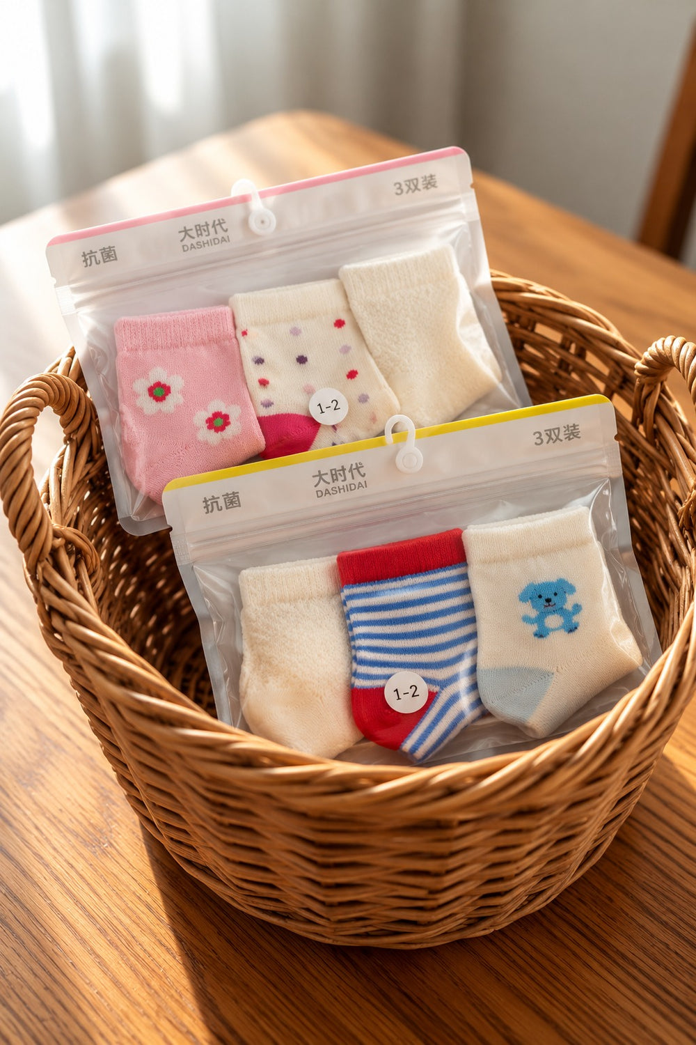 Boy & Girl Socks 3 pc Pack (1-2Y)