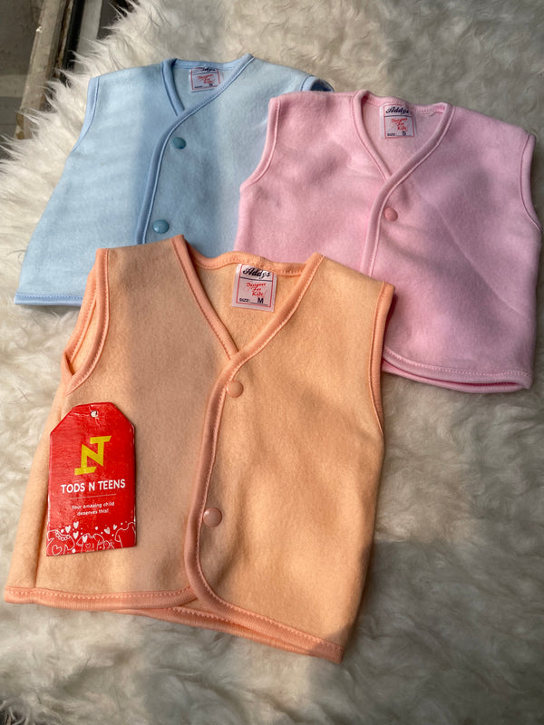 VP39-Pack of 3 Winter Vests (0-12M)