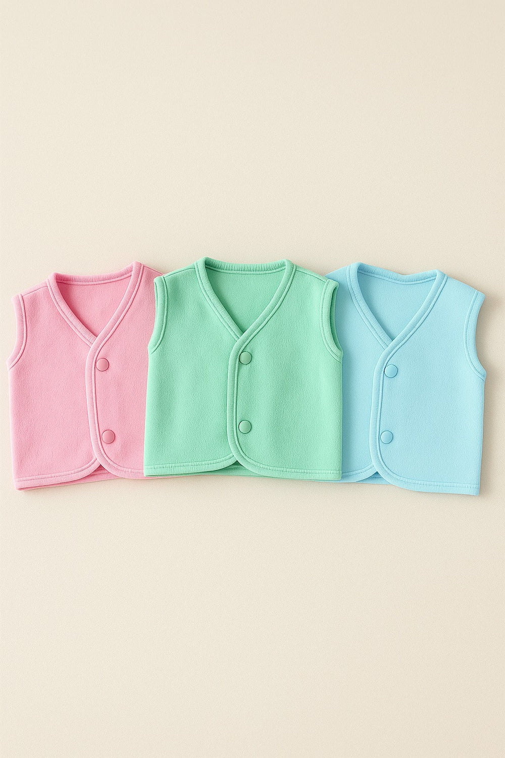 VP39-Pack of 3 Winter Vests (0-12M)