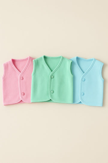 VP39-Pack of 3 Winter Vests (0-12M)