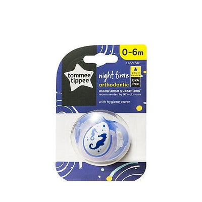 0-6M Soother Night Time 1-PK Tommee Tippee 433370