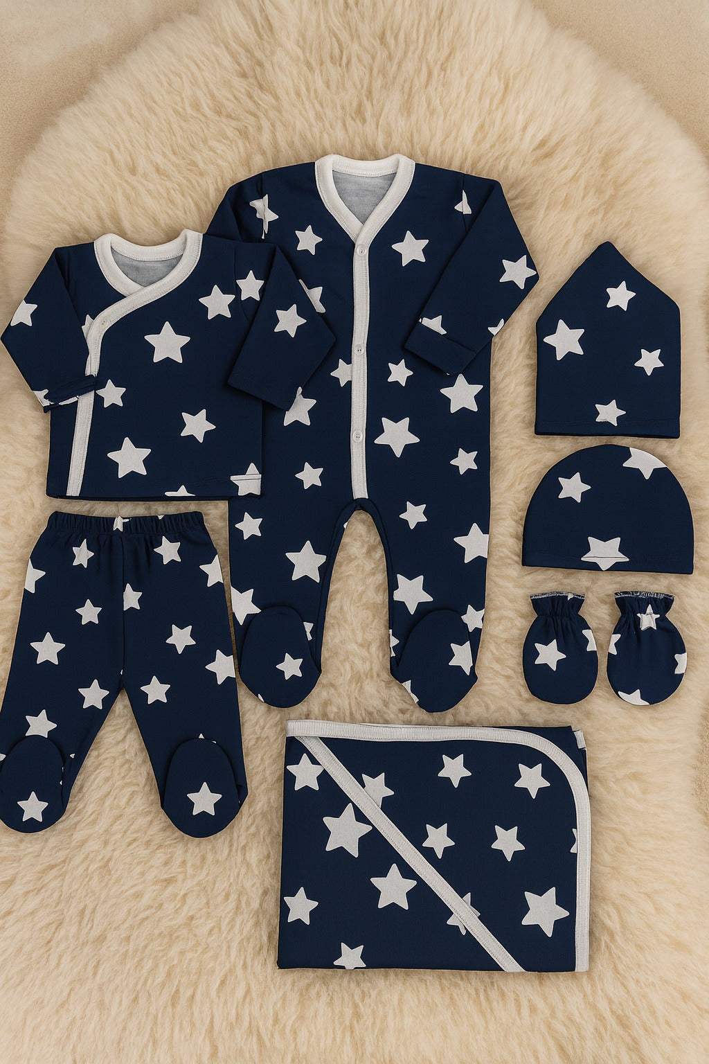 N980-7 Pieces Baby Starter Set - 0-3M