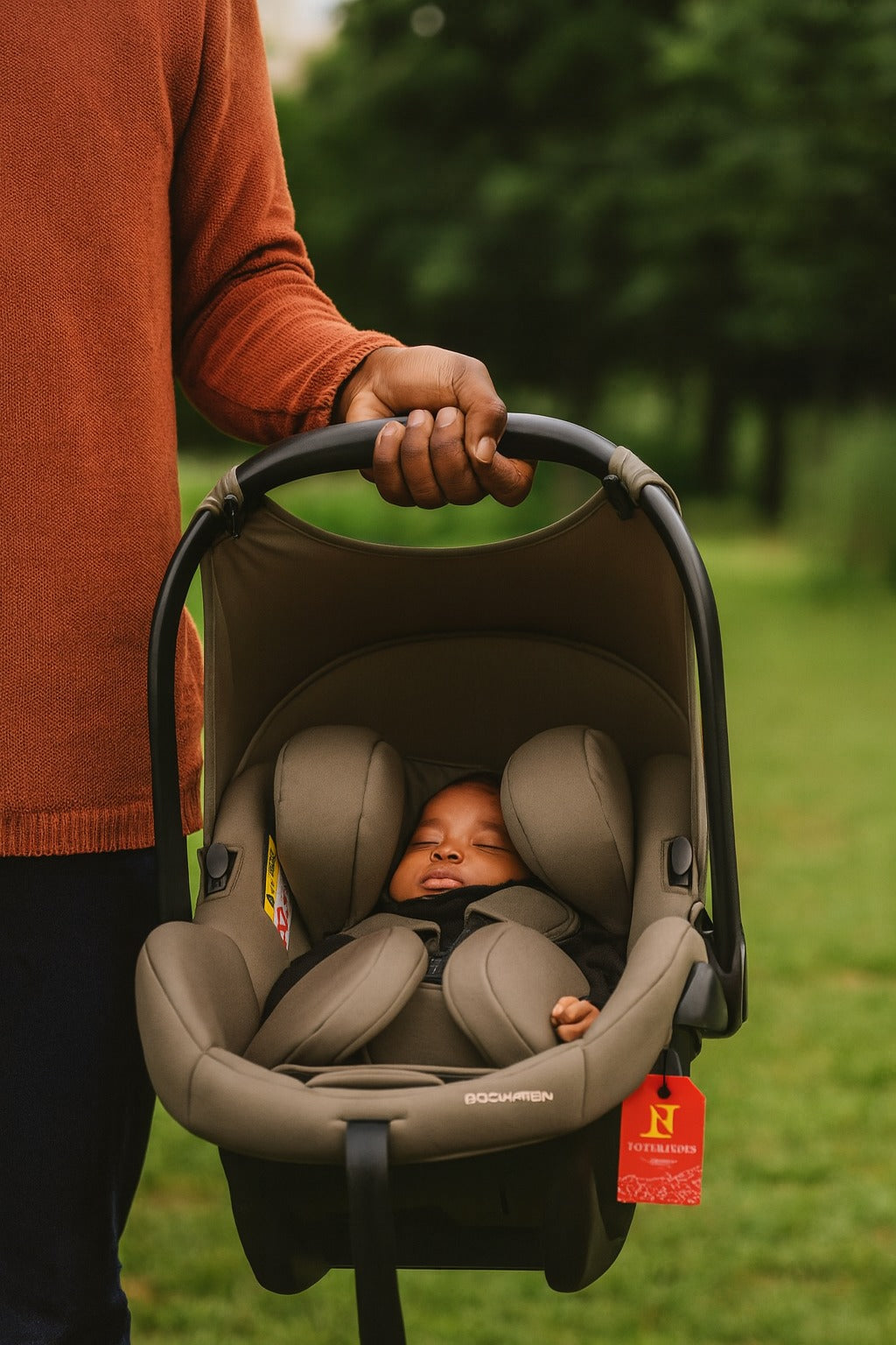 Popypapa Carry Cot Car-Seat Brown