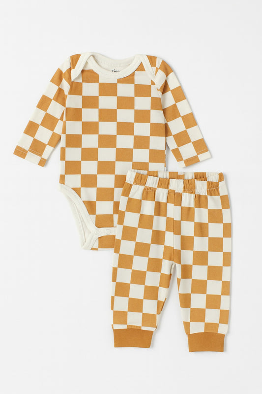 N1016-2 piece Romper + trouser set