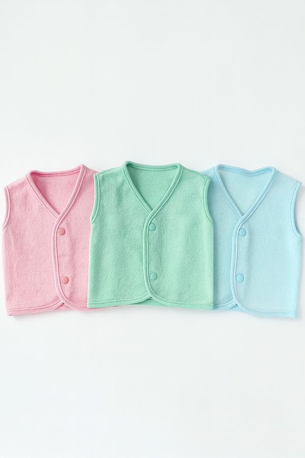 VP39-Pack of 3 Winter Vests (0-12M)
