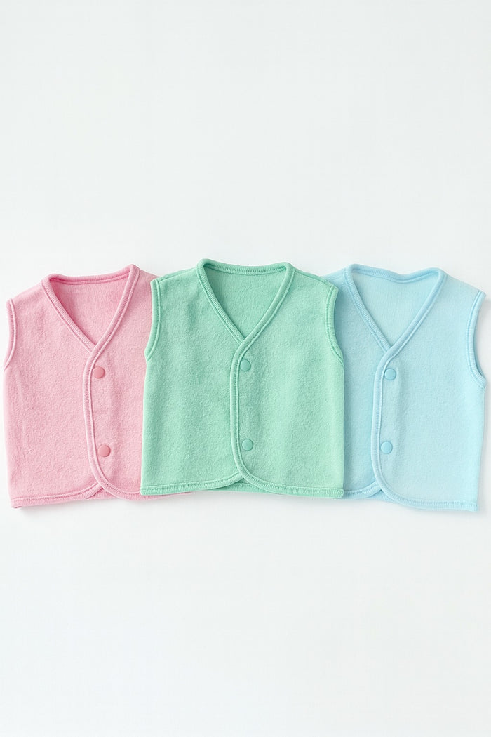 VP39-Pack of 3 Winter Vests (0-12M)