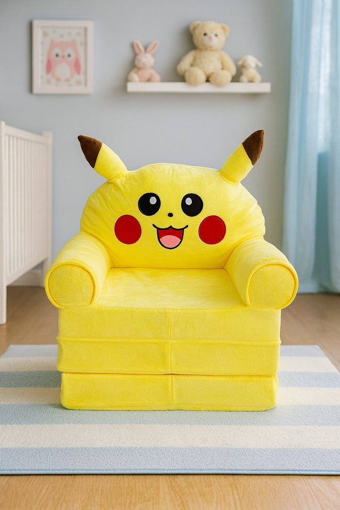 3 layered Character Sofa+Bed Yellow Pikachu