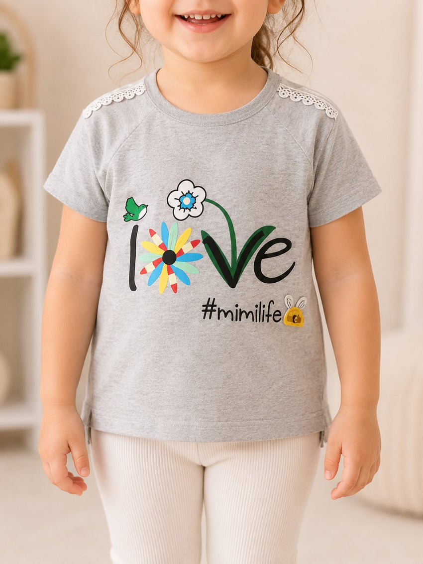 Girls T-Shirt (9-36M) - Grey