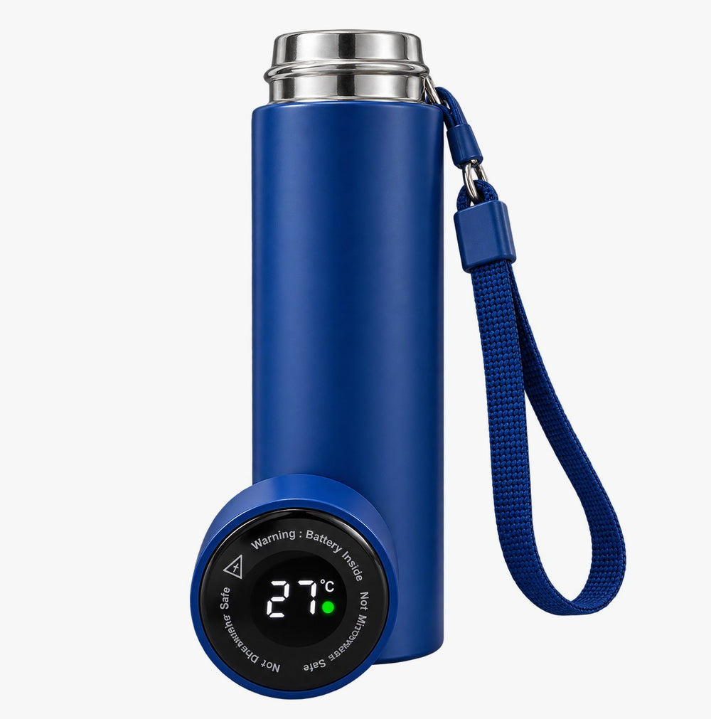 Imported Stainless Steel Travel Bottle with Thermometer