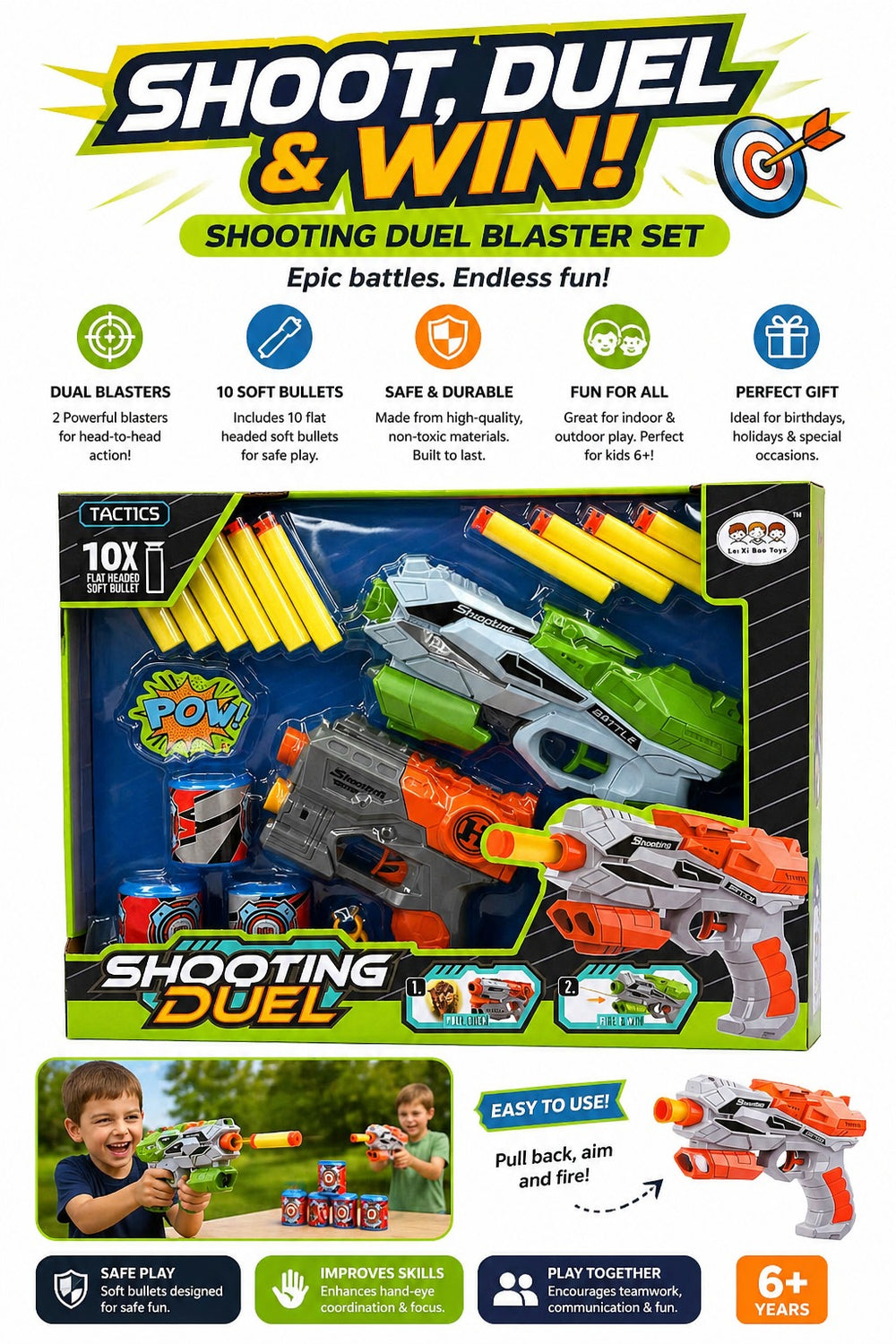 Soft Bullet Shooting Gun - 635-2