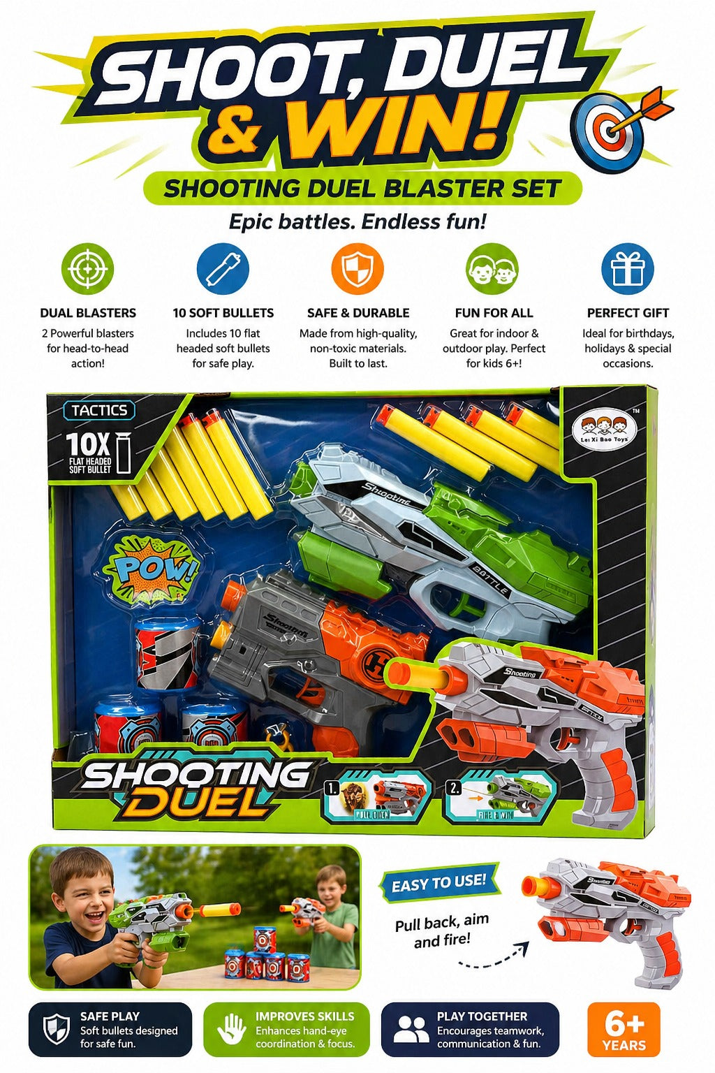 Soft Bullet Shooting Gun - 635-2