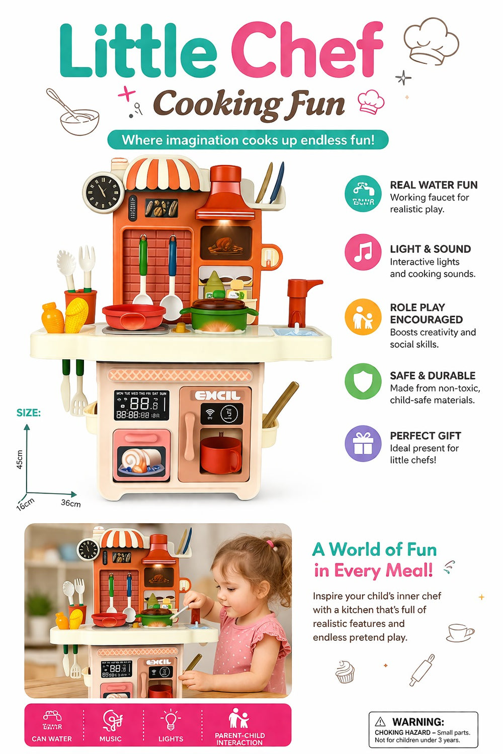 Little chef Cooking Set - CB-511F